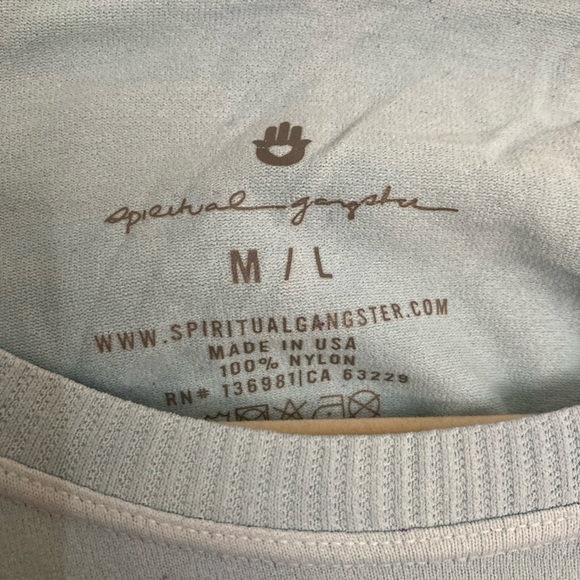 Spiritual Gangster long sleeve pullover, size medium/ large, tie dye purple - Picture 3 of 4